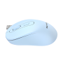 Mouse inalámbrico - Batería Recargable NM-M640 - Celeste NETMAK