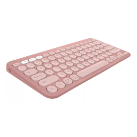 Teclado Logitech K380S Bluetooth Rose - Pebble Keys 2