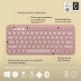 Teclado Logitech K380S Bluetooth Rose - Pebble Keys 2