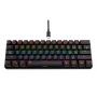 Teclado Mecánico DOMINATE 60% Gamer NETMAK - Negro