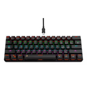 Teclado Mecánico DOMINATE 60% Gamer NETMAK - Negro