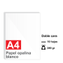 Papel OPALINA *DOBLE CARA* - 240g - A4 - Blanco x 10 hojas