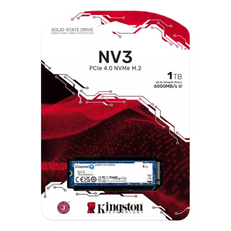 Disco Sólido SSD M.2 Kingston NV3 1TB NVMe PCIe 4.0