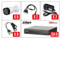 KIT DVR DAHUA HD - 8CH + 8 Cámaras DAHUA FULL HD 1080p