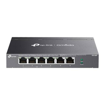 DS106P | Omada 6-Port 10/100Mbps PoE+ Switch de escritorio