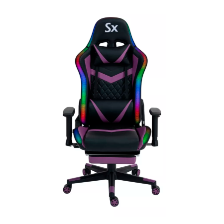 Silla Gamer ergonómica - Luces LED - Solarmax SXGC-9027-LL