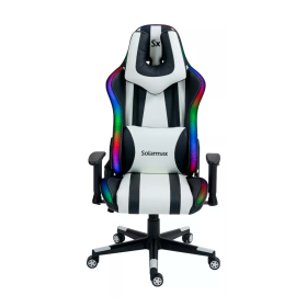 Silla Gamer ergonómica - Luz RGB - Solarmax SXGC-7025-WH