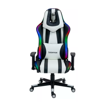 Silla Gamer ergonómica - Luz RGB - Solarmax SXGC-7025-WH