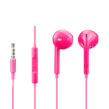 Auriculares Estéreo manos libres Netmak NM-UR70 Rosa Netmak