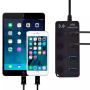 HUB Adaptador 4 Puertos USB 3.0 5Gbps C/interruptores