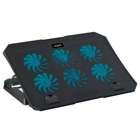 Base para Notebook con HUB USB, 6 Coolers con Led, Nisuta