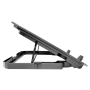 Base para Notebook con HUB USB, 6 Coolers con Led, Nisuta
