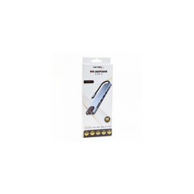 HUB Adaptador 8 EN 1 Tipo C 4K Netmak NM-8EN1