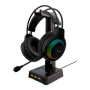 Base para Auricular RGB + HUB USB x 3 NETMAK -  NM-HS430