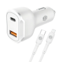 Cargador fast de AUTO x 2 - 30W - Con CABLE LIGHTNING