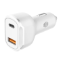 Cargador fast de AUTO x 2 - 30W - Con CABLE LIGHTNING