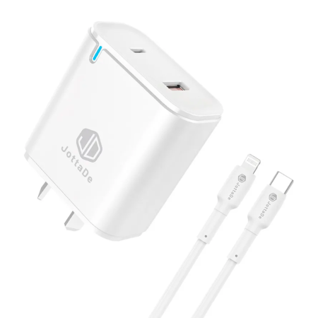 Cargador Rápido USB "JD" T-22 - 30W - Con CABLE lightning