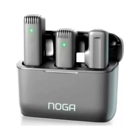 Micrófono *x 2* + Box p/carga - inalámbrico para celular NOGA - NG-MI11S