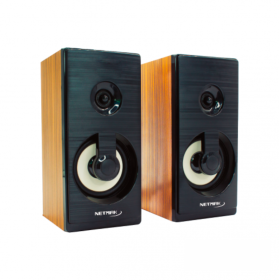 Parlante Netmak NM-BORA, USB 2.0 - de Madera