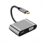 HUB Adaptador (Type-C) 4 en 1 - 4K (USB-C+HD+USB 3.0+VGA