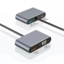 HUB Adaptador (Type-C) 4 en 1 - 4K (USB-C+HD+USB 3.0+VGA