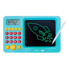 Pizarra Mágica c/ juegos Matemáticos - Azul - NETMAK