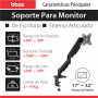 Soporte de monitor de resorte articulado BBOX - BBX00008