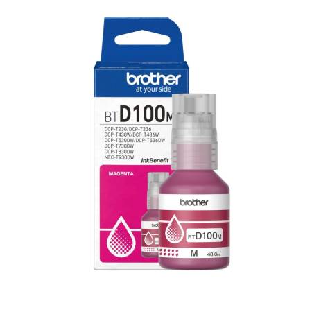 Tinta original BROTHER BTD100M - Magenta