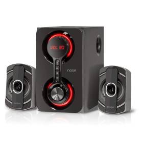 Parlantes 2.1 Noga VANGUARD - Bluetooth - 4.000PMPO - Luces