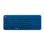 Teclado + TouchPad inalámbrico NOGA - NKB-Q80 Azul - Dual