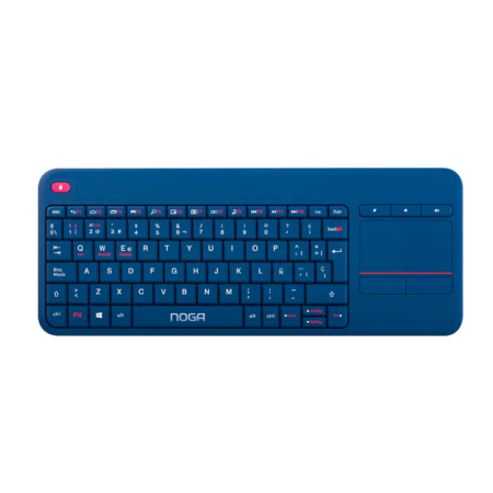 Teclado + TouchPad inalámbrico NOGA - NKB-Q80 Azul - Dual