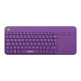 Teclado + TouchPad inalámbrico NOGA - NKB-Q80 Violeta- Dual