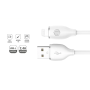 Cable USB A-M a Lightning "JD" Fast Charge 2,4A (D-23) -W