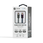 Cable USB-C-M a USB-C-M "JD" Fast Charge 3A (D-23) - BK JD