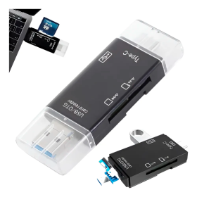Lector de Tarjetas Micro SD, *Premium*  -  USB 2.0 / USB Type C