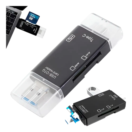 Lector de Tarjetas Micro SD, *Premium*  -  USB 2.0 / USB Type C