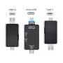 Lector de Tarjetas Micro SD, *Premium*  -  USB 2.0 / USB Type C