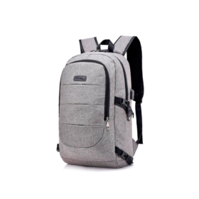 Mochila notebook GRIS hasta 15.6" Anti-robo Con candado - NETMAK, NM-MCH18