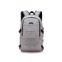 Mochila notebook GRIS hasta 15.6" Anti-robo Con candado - NETMAK, NM-MCH18