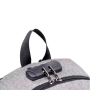 Mochila notebook GRIS hasta 15.6" Anti-robo Con candado - NETMAK, NM-MCH18
