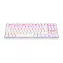 TECLADO GAMER REDRAGON KUMARA RAINBOW MECANICO USB BLANCO RGB - K552W-KR-SP-RE