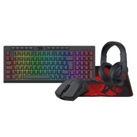 COMBO REDRAGON S147 4 EN 1 BLACK (MOUSE + TECLADO + AURICULAR)