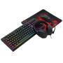 COMBO REDRAGON S147 4 EN 1 BLACK (MOUSE + TECLADO + AURICULAR)