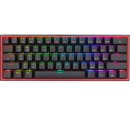 TECLADO REDRAGON FIZZ PRO K616-RGB 60% WIRELESS ESPAÑOL NEGRO
