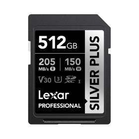 Tarjeta de memoria *SD* 512GB Lexar - Silver Plus - Professional