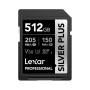 Tarjeta de memoria *SD* 512GB Lexar - Silver Plus - Professional
