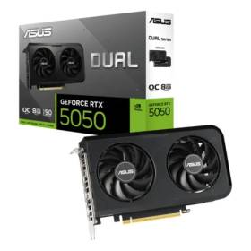 Placa de Video ASUS Dual GeForce RTX 5050 OC 8GB GDDR6 PCIe 5.0