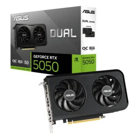 Placa de Video ASUS Dual GeForce RTX 5050 OC 8GB GDDR6 PCIe 5.0