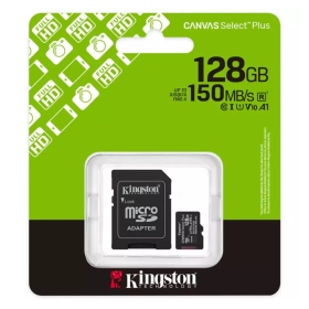 Tarjeta microSD Canvas Select Plus, 128gb Kingston