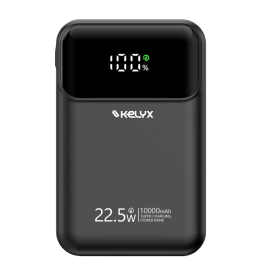 Power Bank KELYX Mini  10.000 mAh - Type C + USB + Lighting - Fast Chargue 22,5W